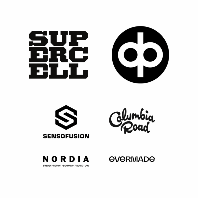 Hive Helsinki key partners are Supercell and OP Financial Group. Friends of Hive are Sensofusion, Columbia Road, Nordia Law and Evermade