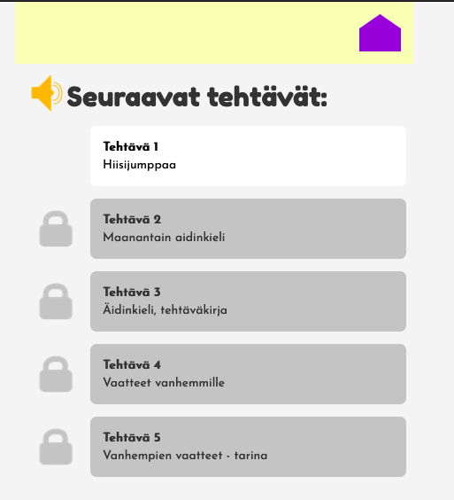 Screenshot from Kauko app