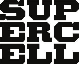 Supercell logo — bold lowercase wordmark with each letter set inside its own rounded square (speech-bubble style).